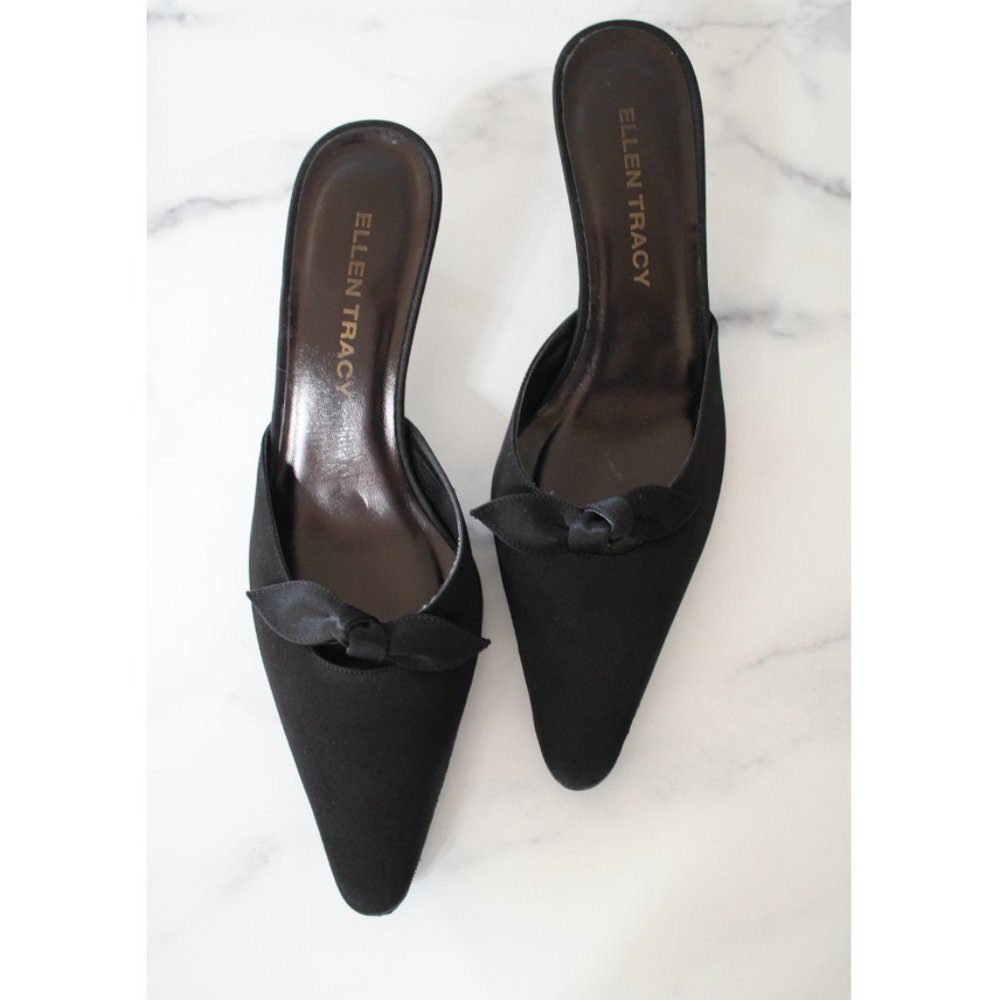 ELLEN TRACY - "Athena" Kitten Heel Mule (NEW)